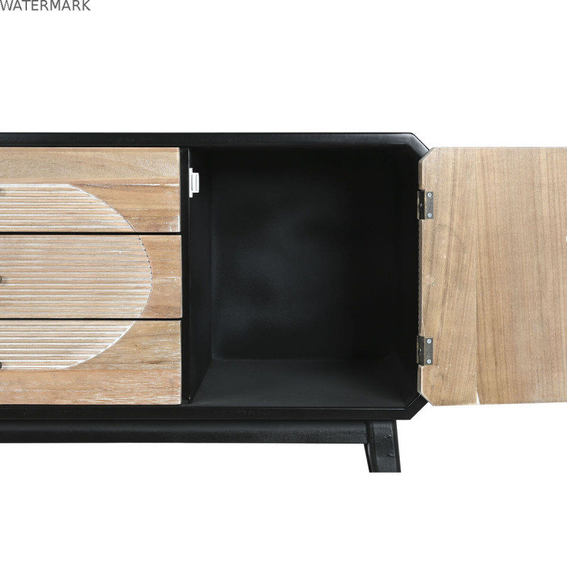 Meubles de télévision DKD Home Decor 120 x 50 x 58 cm Noir Bois