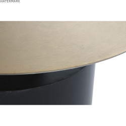 Table d'appoint DKD Home Decor 76 x 76 x 46 cm Noir Doré Fer