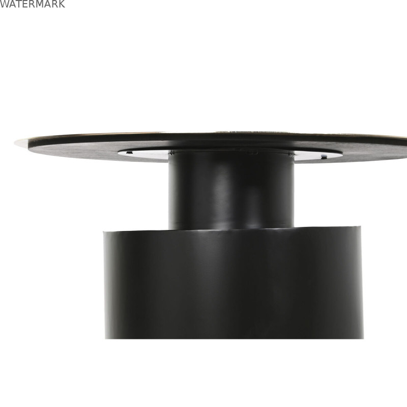 Table d'appoint DKD Home Decor 76 x 76 x 46 cm Noir Doré Fer