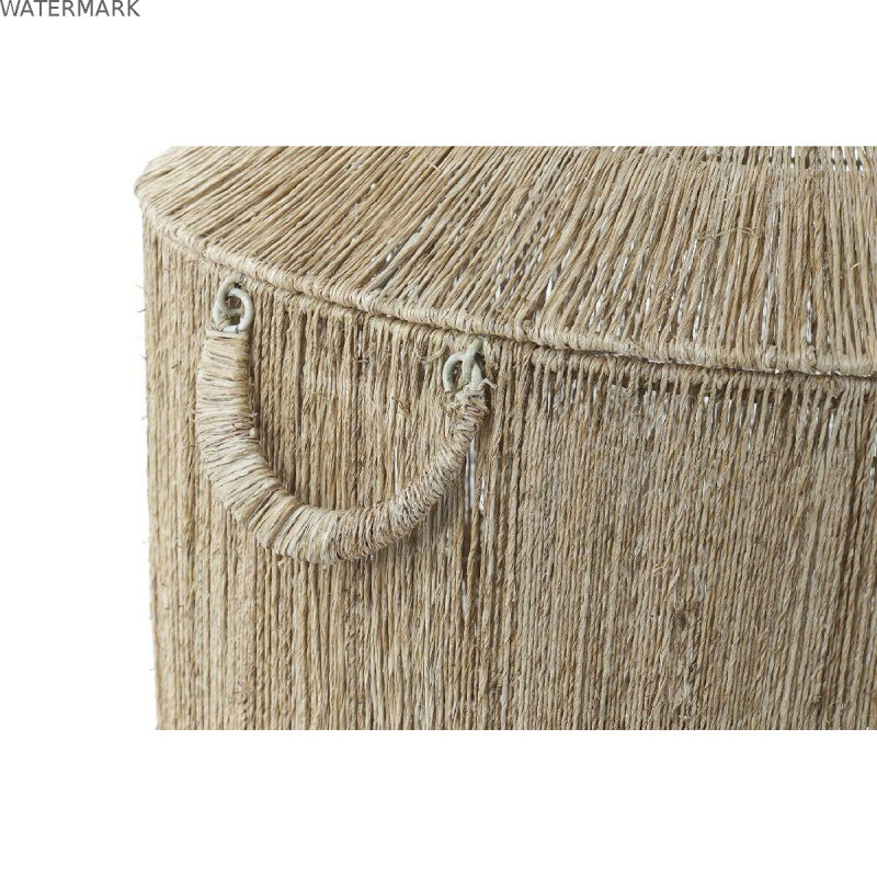 Set de basket DKD Home Decor Marron Multicouleur Naturel Jute Métal Boho 51 x 51 x 48 cm