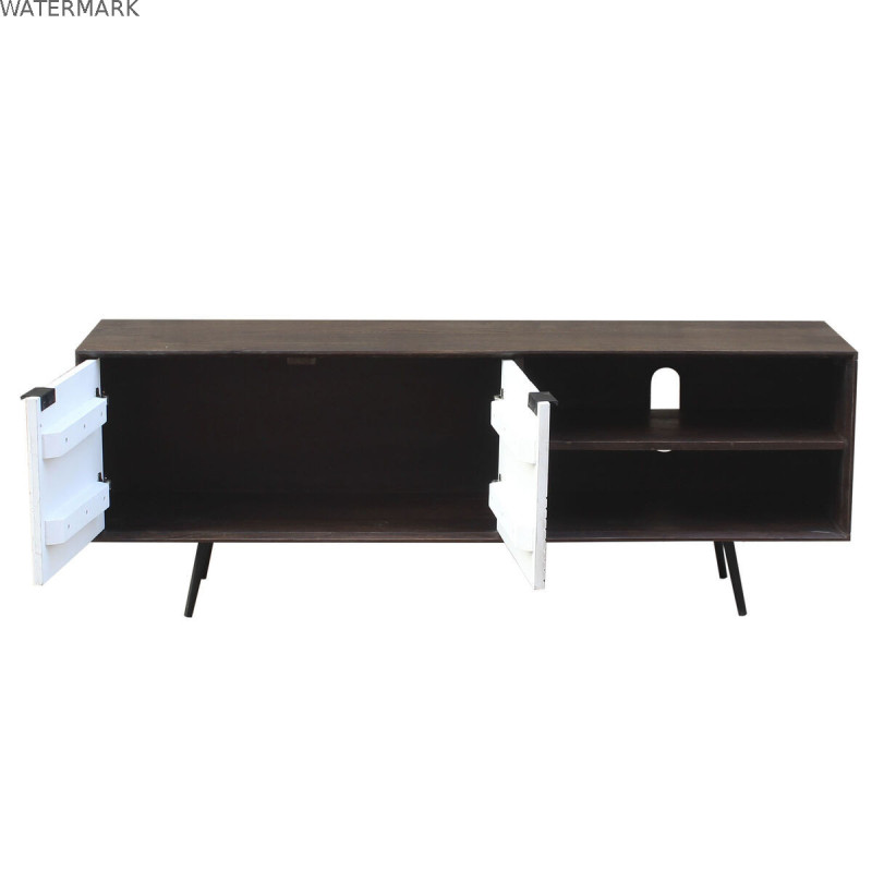 Meubles de télévision DKD Home Decor Brun foncé 140 x 35 x 50 cm Bois de manguier