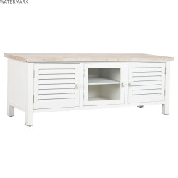 Meubles de télévision DKD Home Decor Sapin Blanc Bois MDF 120 x 40 x 45 cm