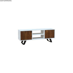 Meubles de télévision DKD Home Decor Blanc 135 x 35 x 40 cm Métal Bois de manguier