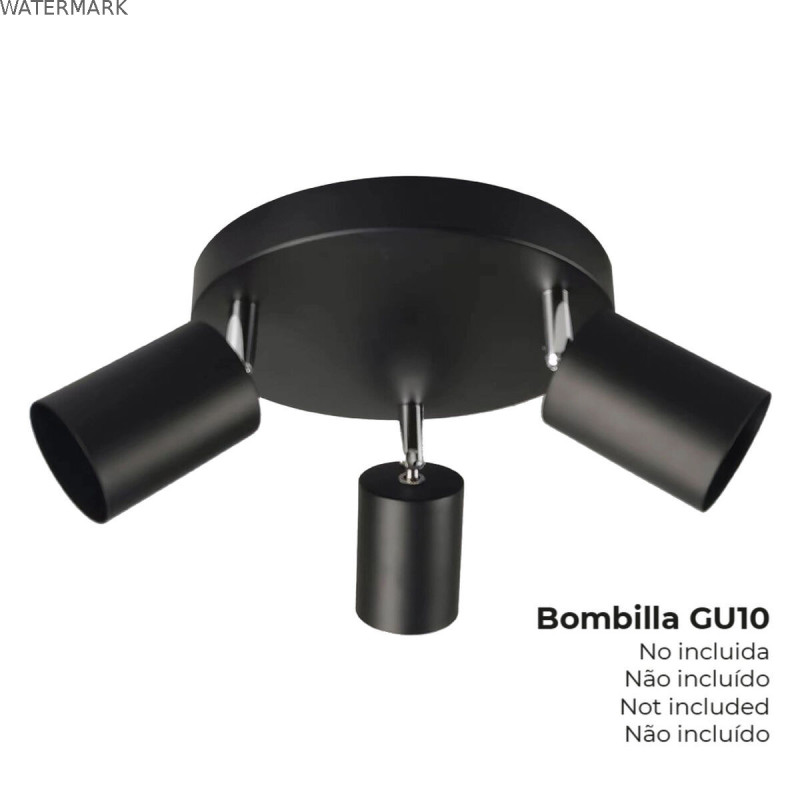 Suspension EDM 32035 Noir Métal 50 W Ø 20 x 9 x 14,6 cm GU10
