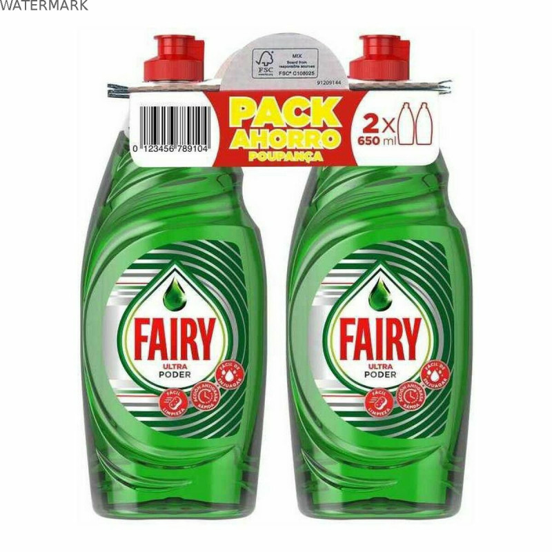 Liquide Vaisselle Fairy 8083935 650 ml (2 x 650 ml)