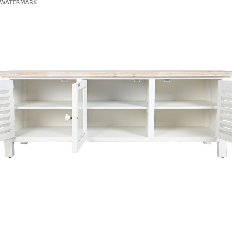 Meubles de télévision DKD Home Decor Sapin Blanc Bois MDF 120 x 40 x 45 cm