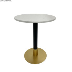 Table d'appoint DKD Home Decor Métal Blanc Marbre 50 x 50 x 61 cm