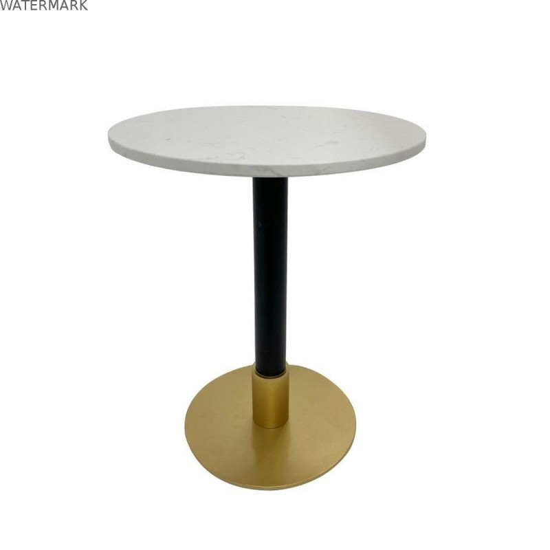 Table d'appoint DKD Home Decor Métal Blanc Marbre 50 x 50 x 61 cm