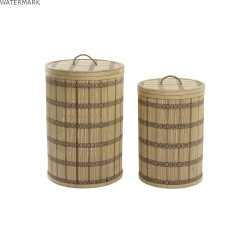 Set de basket DKD Home Decor 40 x 40 x 63 cm Bambou