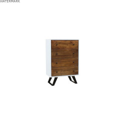 Caisson à Tiroirs DKD Home Decor Blanc 70 x 40 x 105 cm Métal Bois de manguier