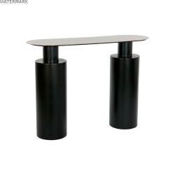 Table d'appoint DKD Home Decor 107 x 36 x 78 cm Noir Doré Fer