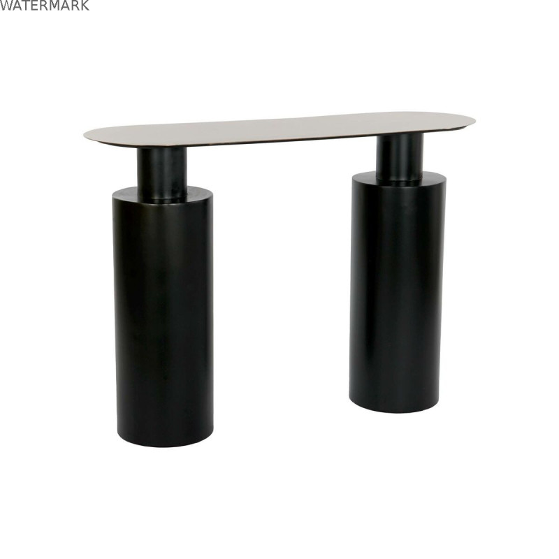 Table d'appoint DKD Home Decor 107 x 36 x 78 cm Noir Doré Fer