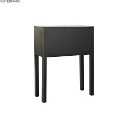Meuble d'Entrée DKD Home Decor Blanc Noir Doré 63 x 28 x 83 cm