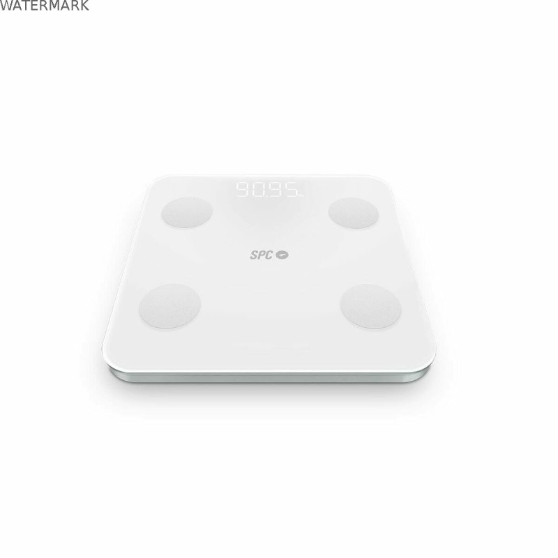 Balance Numérique de Salle de Bain SPC ATENEA FIT 3 Blanc Verre trempé 180 kg 150 kg 1,5 Kg