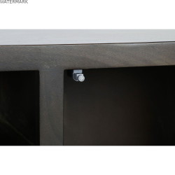 Meubles de télévision DKD Home Decor 140 x 40 x 55 cm Noir Métal Acacia