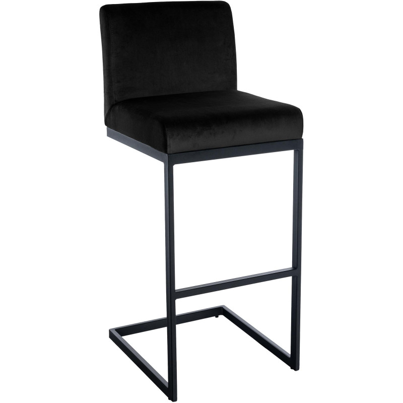 Tabouret de bar en velours Hopewell B