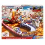 Circuit HOT WHEELS Mario Kart Course Chaotique Château de Bowser - Rouge - Modele avec 2 lanceurs et 2 loopings