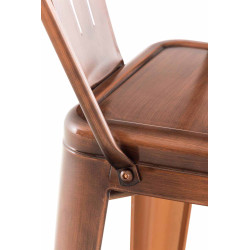 Ensemble de 2 tabourets de bar Aiden cuivre