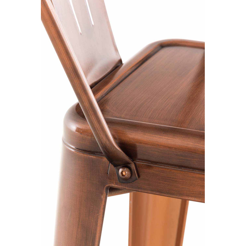 Ensemble de 2 tabourets de bar Aiden cuivre
