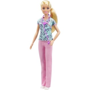 Poupée Mannequin Barbie Infirmiere - Marque BARBIE - Des 3 ans - Accessoires a theme