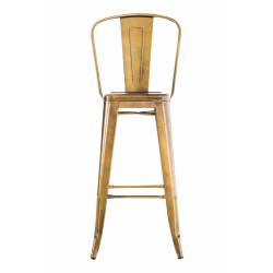 Ensemble de 2 tabourets de bar Aiden or