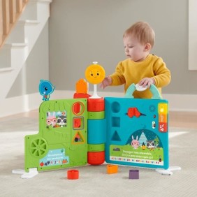 Fisher-Price - Mon grand livre d'activités évolutif - Jouet d'éveil bébé - Des 6 mois