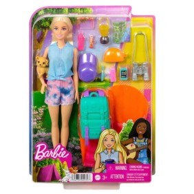 Barbie poupée It Takes Two, Coffret Barbie Vive le Camping - Poupée mannequin - 3 ans et +