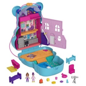 Polly Pocket - Sac Ourson Surprises - Mini-poupée - Des 4 ans - Licence Polly Pocket