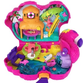 Polly Pocket - Sac Flamant Surprises - Poupée Mini-Univers