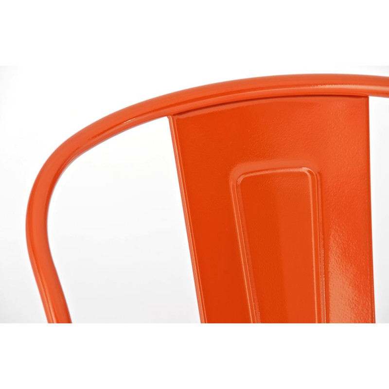 Ensemble de 2 tabourets de bar Aiden orange