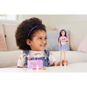 Coffret Skipper Bebe Au Lit - Barbie - Playset Poupée - 3 Ans Et +