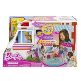 Barbie - Coffret Véhicule Médical avec ambulance et clinique - Poupée Mannequin - Barbie - HKT79 - POUPEE MANNEQUIN BARBIE