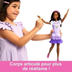 BARBIE - MA PREMIERE BARBIE BRUNE - poupée - 3 ans et +