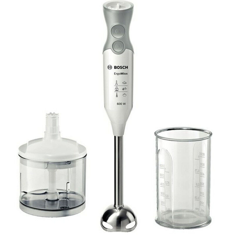 Mixeur plongeant BOSCH ErgoMixx MSM66120 600W Blanc Gris 600 W