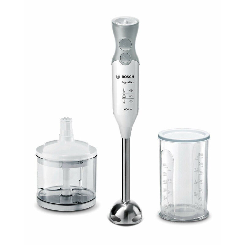 Mixeur plongeant BOSCH ErgoMixx MSM66120 600W Blanc Gris 600 W