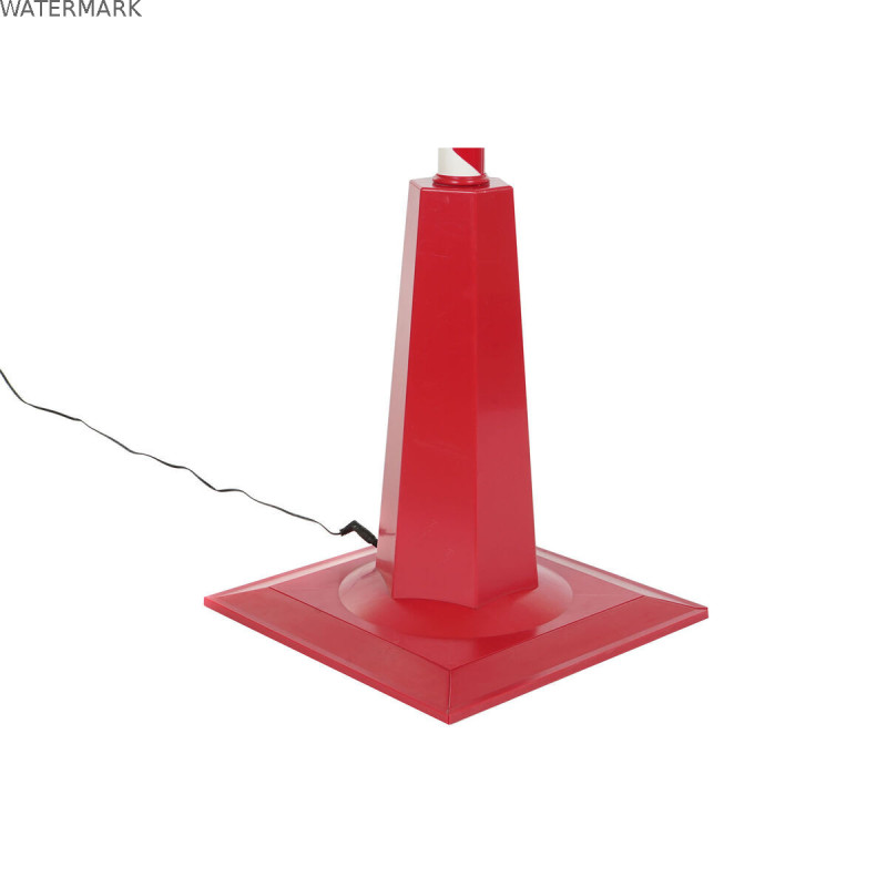 Lampadaire DKD Home Decor Blanc Rouge Métal 30 x 30 x 180 cm