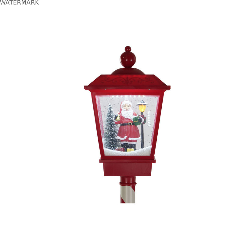 Lampadaire DKD Home Decor Blanc Rouge Métal 30 x 30 x 180 cm