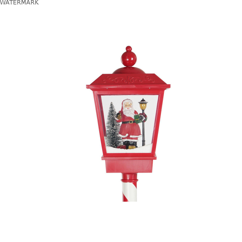 Lampadaire DKD Home Decor Blanc Rouge Métal 30 x 30 x 180 cm