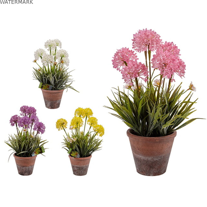 Plante décorative Ibergarden 20801 Liège Céramique Plastique 24 x 43 x 24 cm (8 Unités)