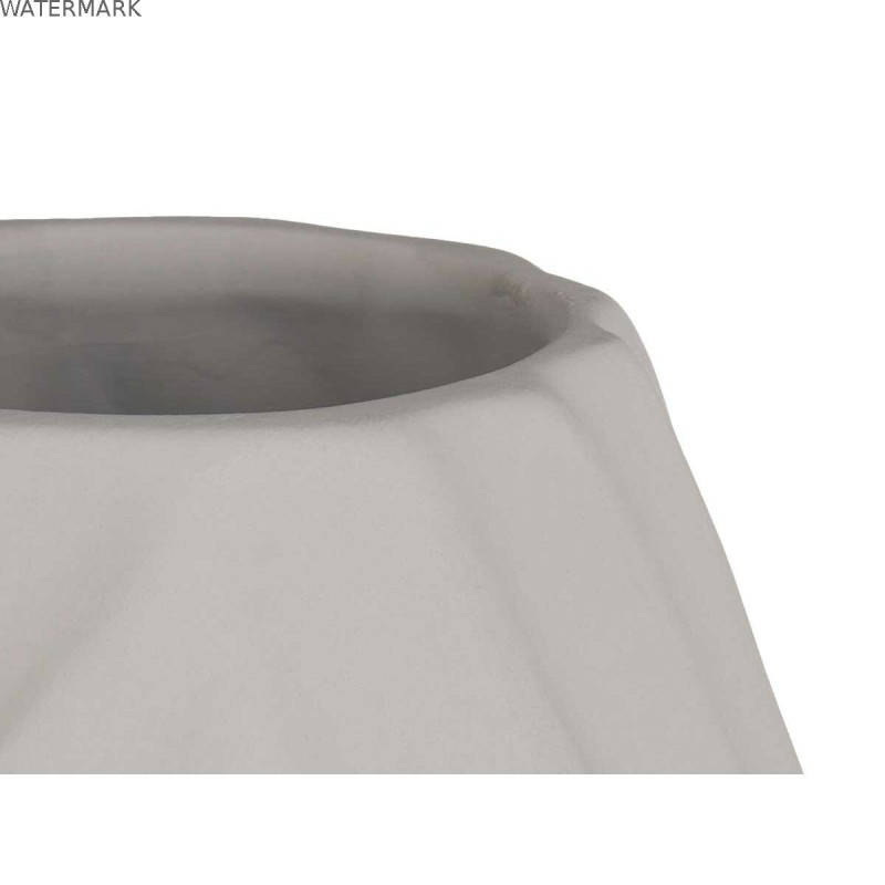 Vase Rayures Gris Céramique 26 x 49 x 26 cm