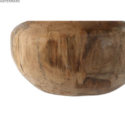 Vase Home ESPRIT Naturel Brun foncé Teck 30 x 30 x 20 cm
