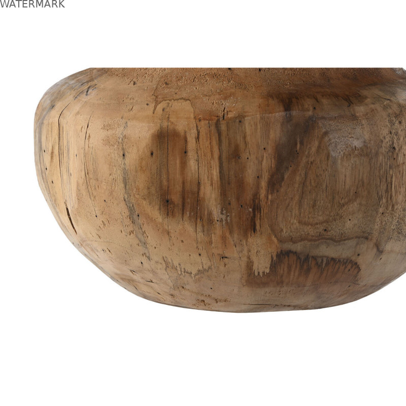 Vase Home ESPRIT Naturel Brun foncé Teck 30 x 30 x 20 cm