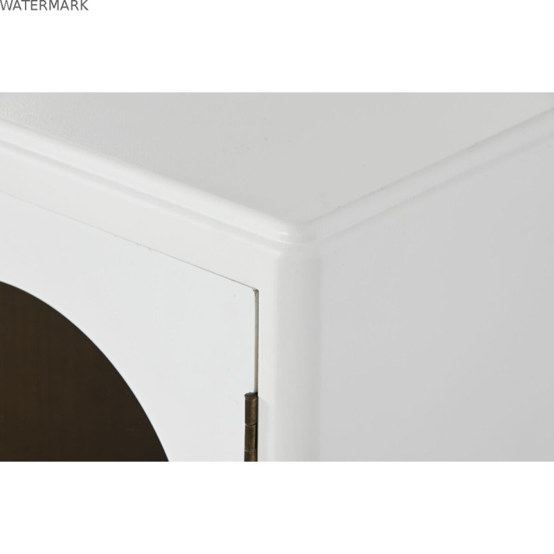 Meubles de télévision Home ESPRIT Blanc Verre Bois de paulownia 120 x 40 x 50 cm
