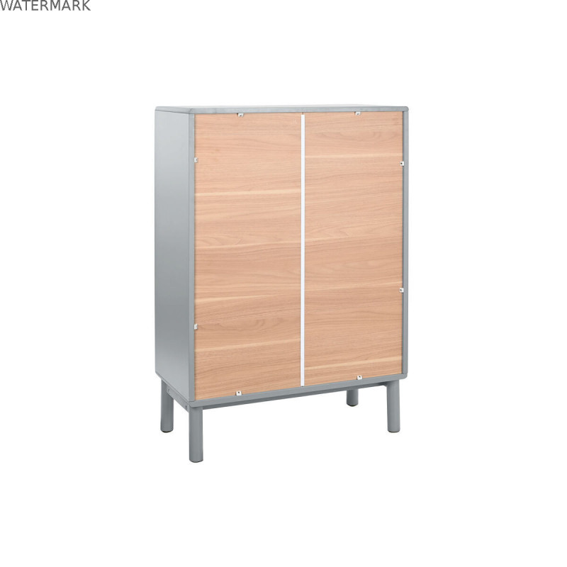 Caisson à Tiroirs Home ESPRIT Bleu Gris polypropylène Bois MDF 80 x 40 x 117 cm