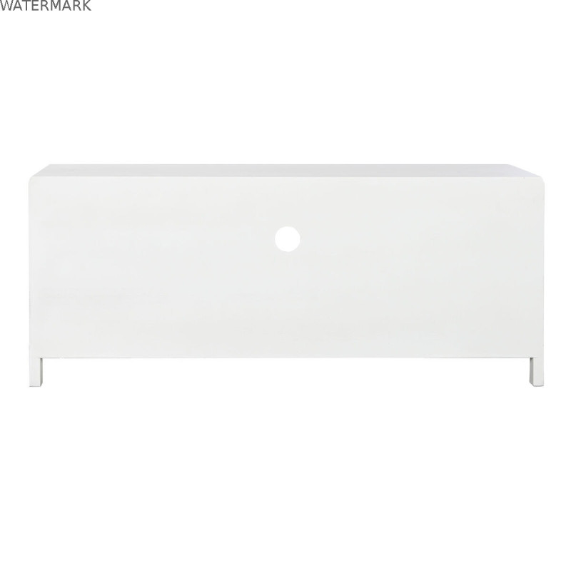 Meubles de télévision Home ESPRIT Blanc Verre Bois de paulownia 120 x 40 x 50 cm