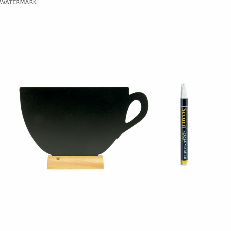 Ardoise Securit Avec support Tasse 21,3 x 33,5 x 6 cm