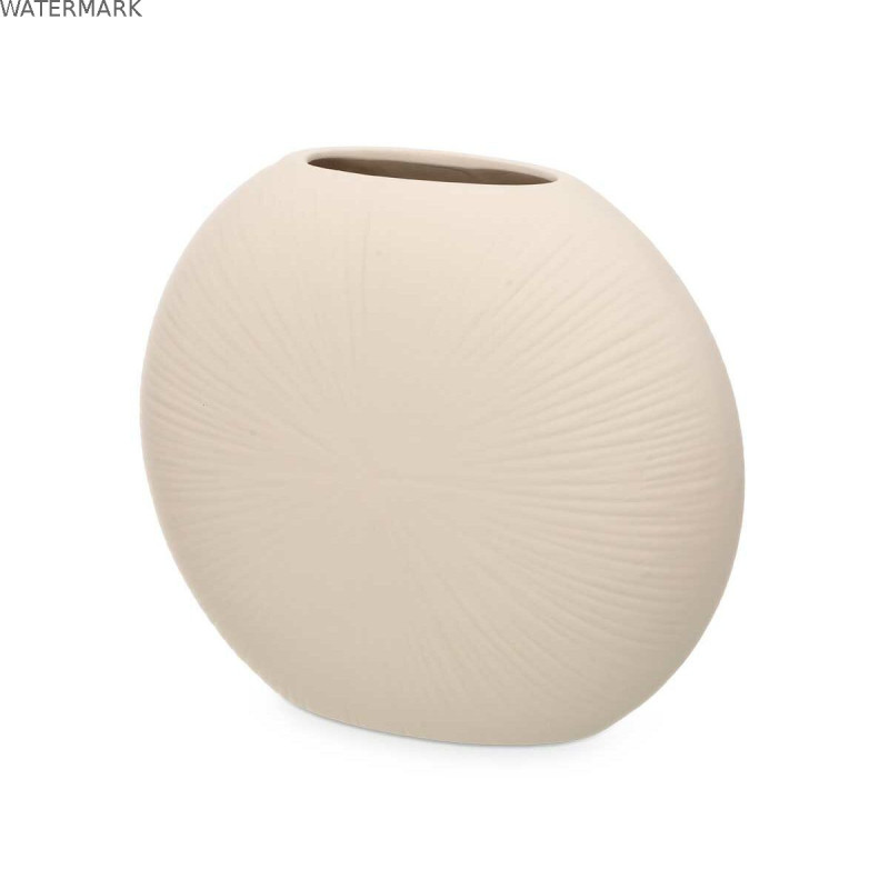 Vase Beige Céramique 29 x 26 x 11 cm (4 Unités) Circulaire