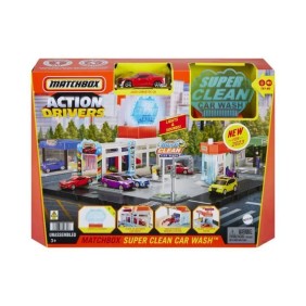 Matchbox - Coffret Station de Lavage Super Clean - Chevrolet Corvette - 3 ans et +