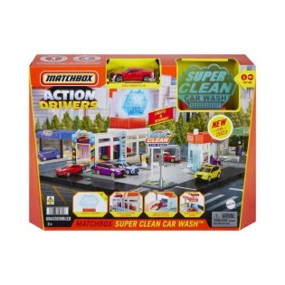 Matchbox - Coffret Station de Lavage Super Clean - Chevrolet Corvette - 3 ans et +