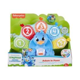 Fisherprice - Linkimals - Adam Le Paon - Jouet 1Er Age D'Éveil - 9 Mois Et +